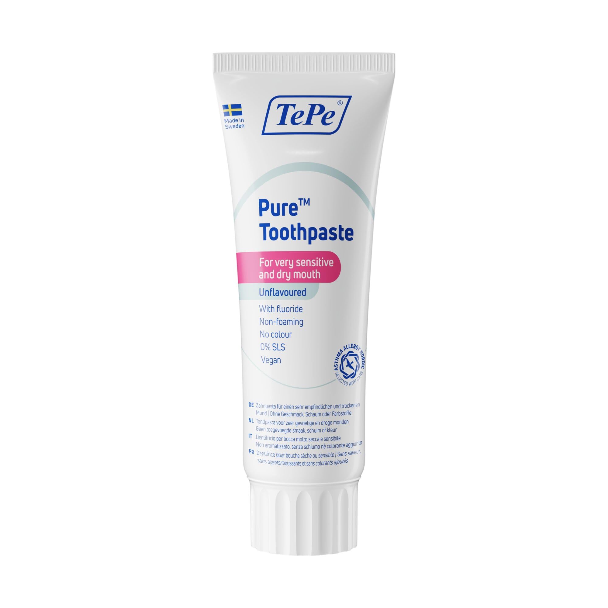 tepe-pure-zahnpasta-ohne-geschmack-mit-fluorid image 1