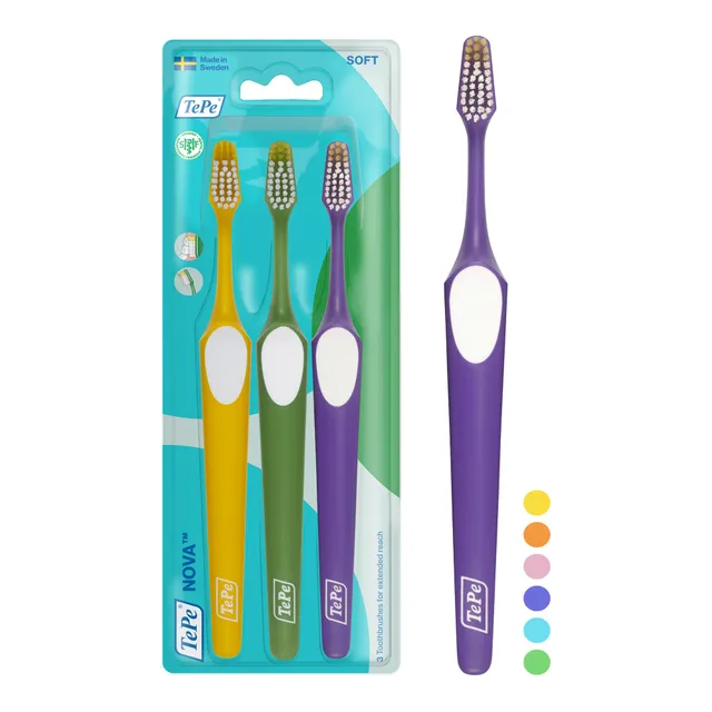 tepe-nova-zahnb-rste-soft-3-st-ck-farblich-sortiert image 1