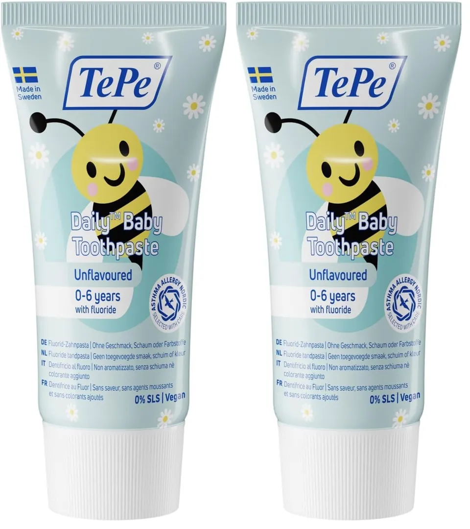 tepe-daily-baby-zahnpasta-geschmacksneutral-0-6-jahre-2er-pack image 1