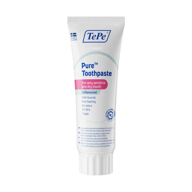 tepe-pure-zahnpasta-ohne-geschmack-mit-fluorid image 1