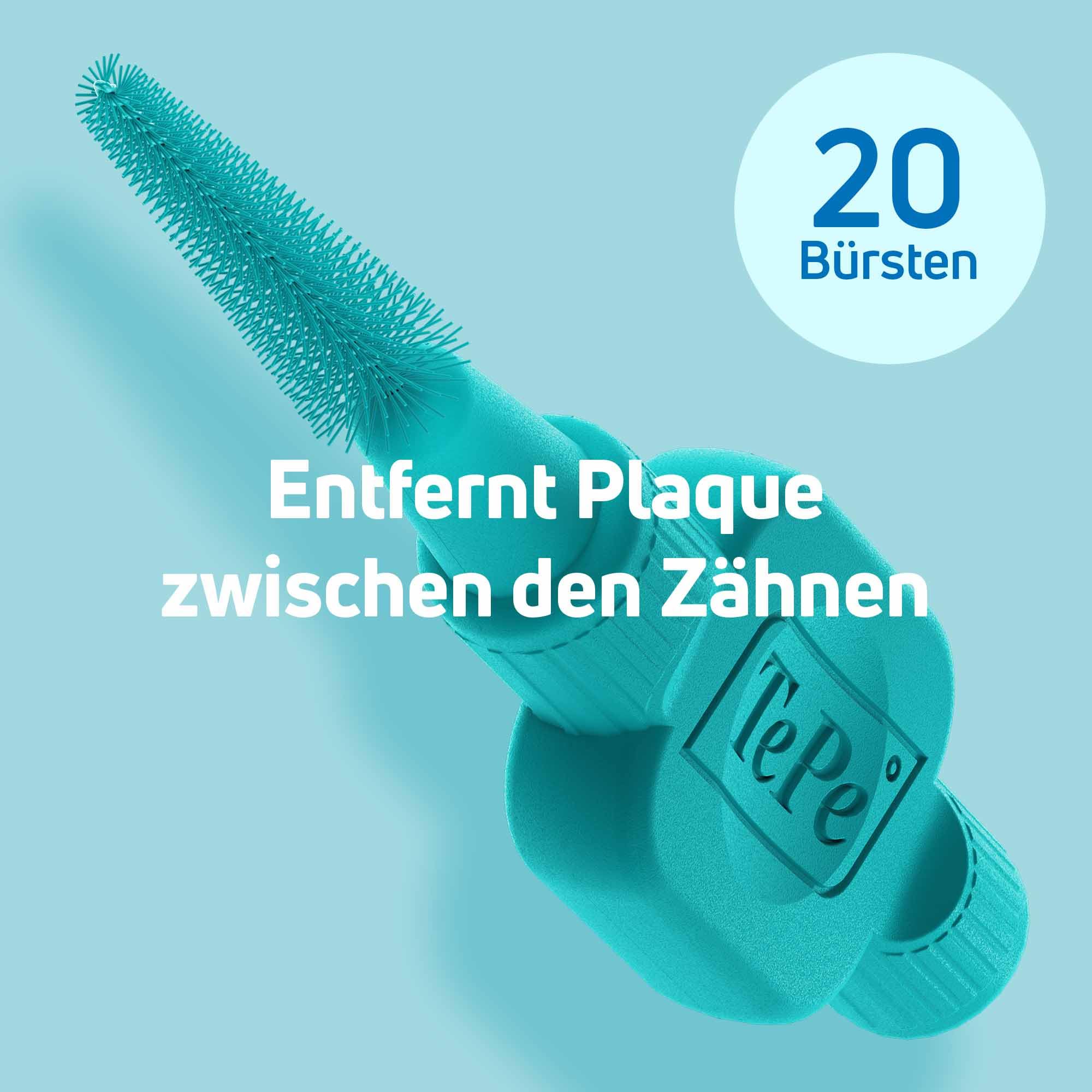 tepe-easyfit-t-rkis-s-m-interdentalb-rste-konisch-20-st-ck image 3