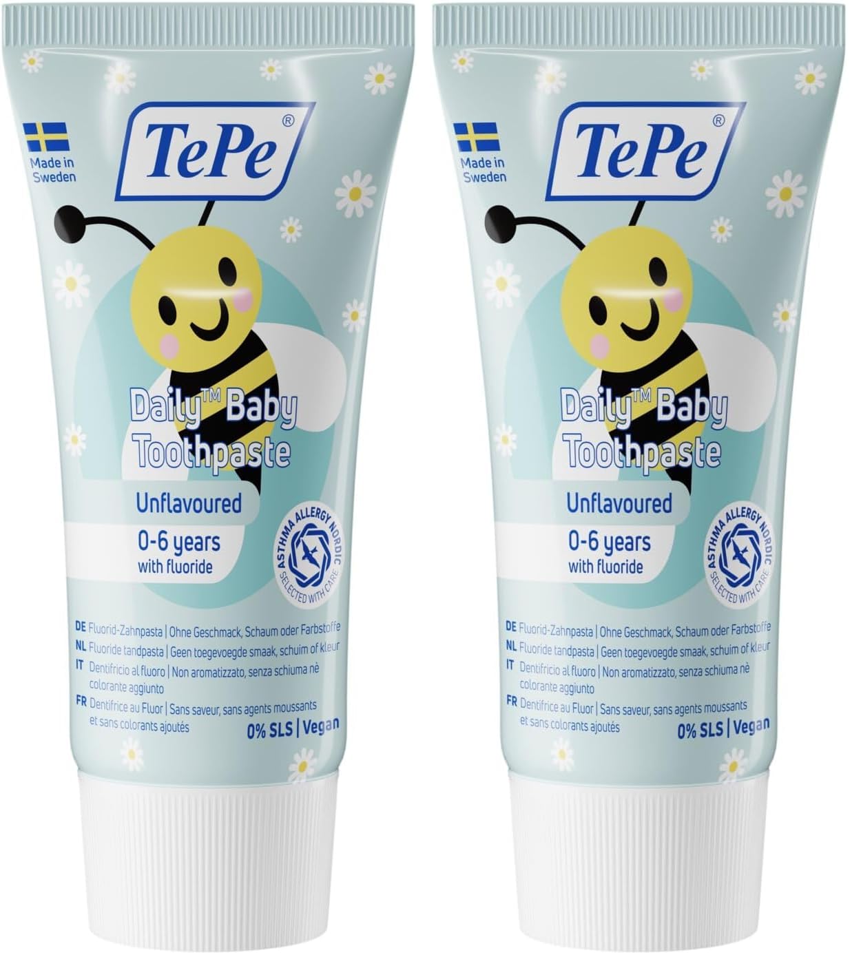 tepe-daily-baby-zahnpasta-geschmacksneutral-0-6-jahre-2er-pack image 1