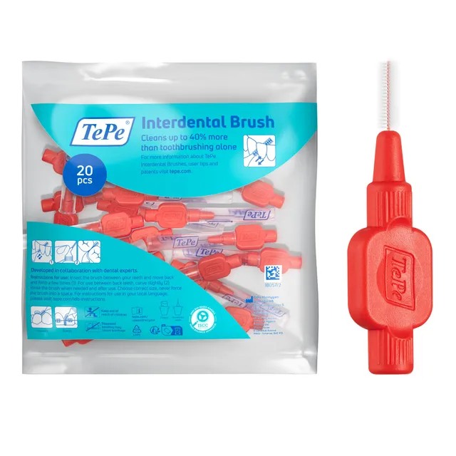 tepe-interdentalb-rste-extra-soft-rot-0-5-mm-iso-2-20-stk-interdentalb-rste image 1