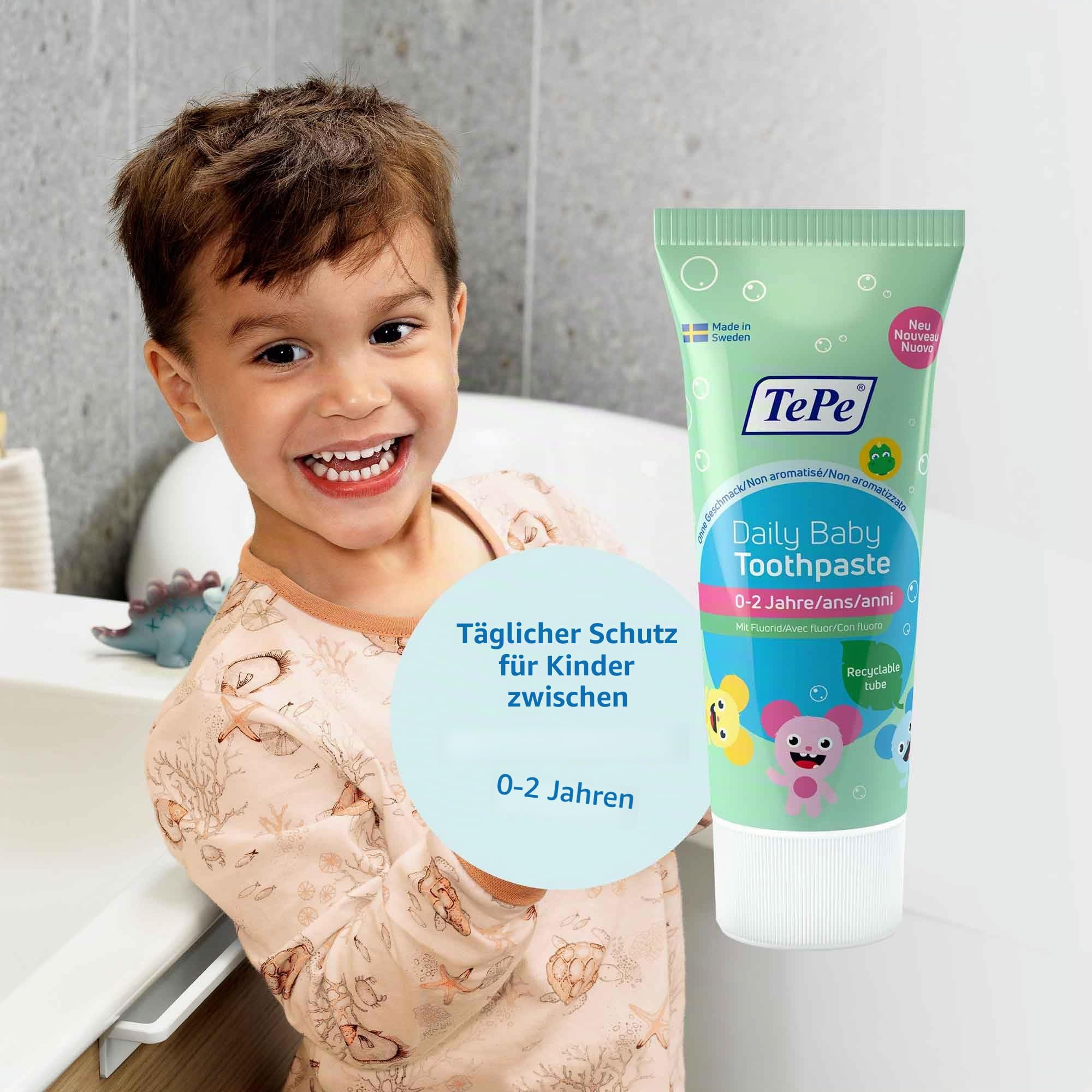tepe-daily-baby-zahnpasta-geschmacksneutral-0-6-jahre-2er-pack image 2