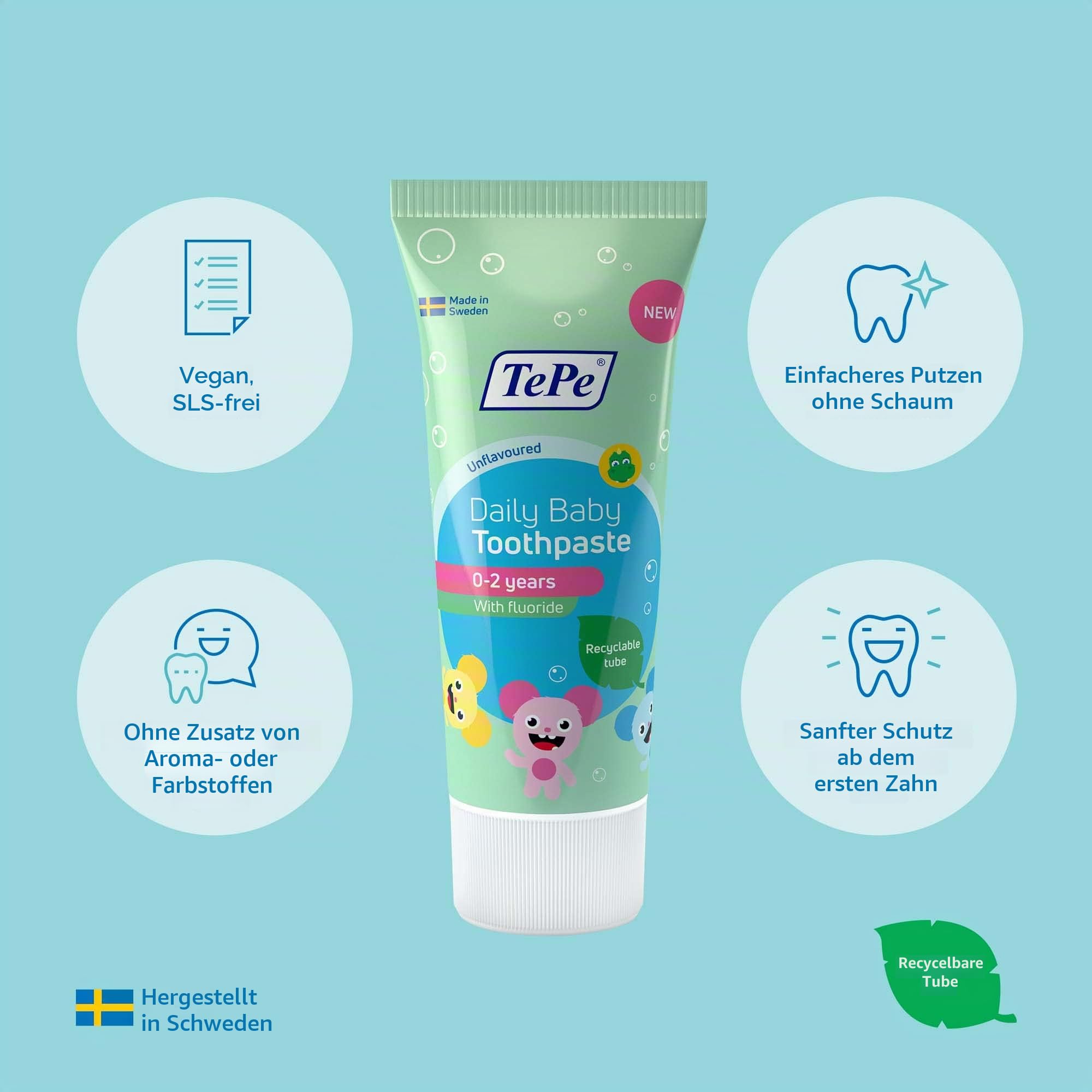 tepe-daily-baby-zahnpasta-geschmacksneutral-0-6-jahre-2er-pack image 5