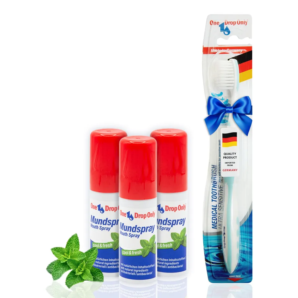 one-drop-only-mundspray-kr-uter-3er-pack-zahnb-rste image 1