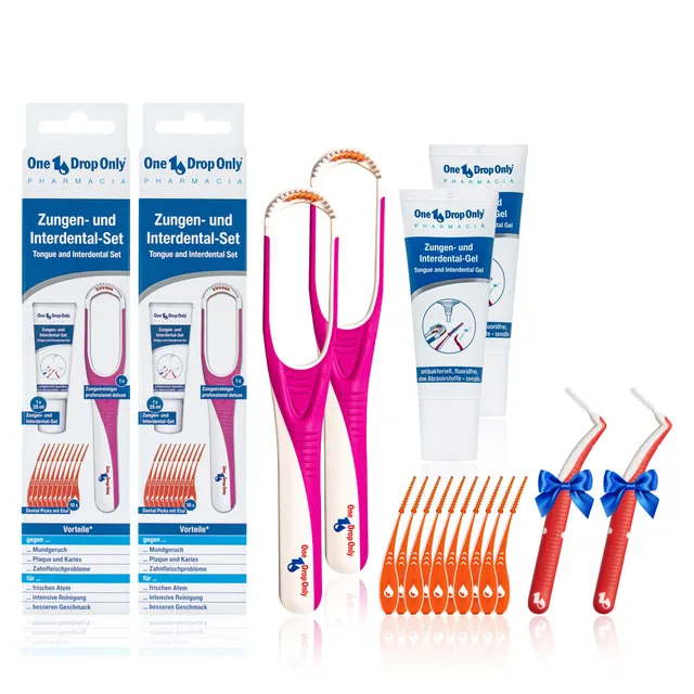 one-drop-only-zungenreinigungs-und-interdental-set-2x-gel-schaber-picks image 1