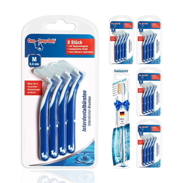 one-drop-only-interdentalb-rsten-0-6-mm-m-5x-8er-blister-zahnb-rste-gratis image 1