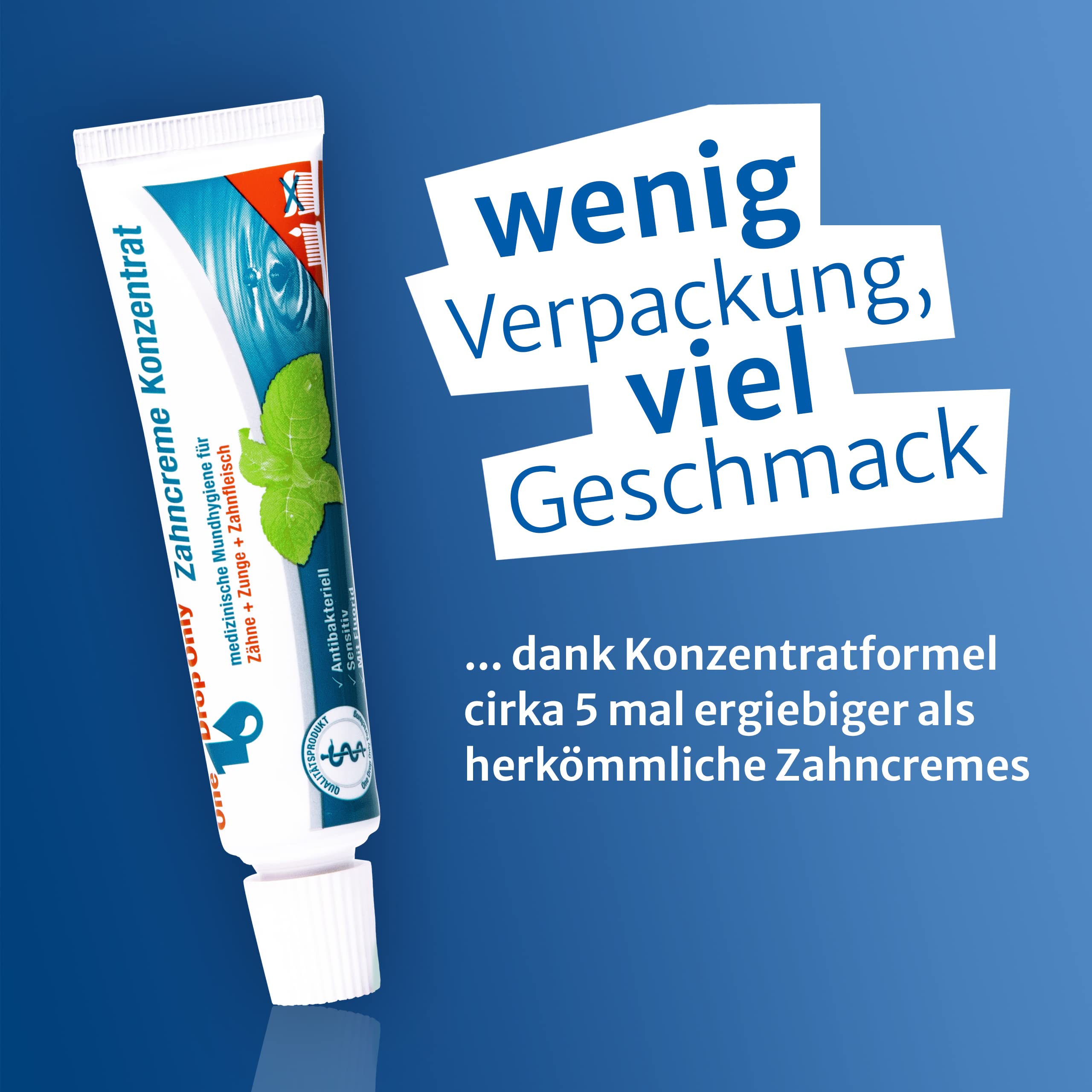 one-drop-only-zahncreme-konzentrat-25ml-medizinische-zahnpasta image 2