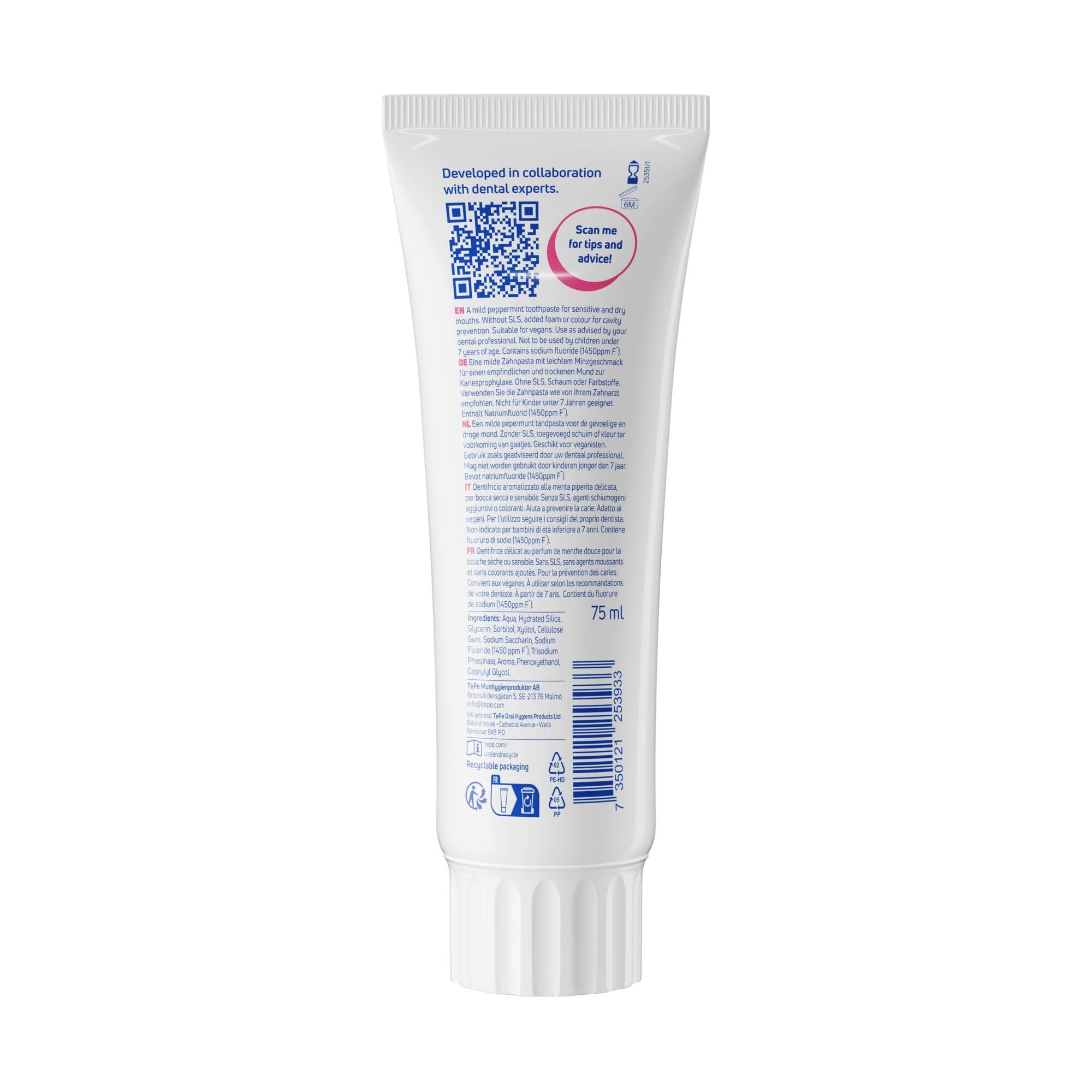 tepe-pure-zahnpasta-milde-minze-ohne-sls image 2